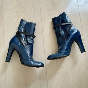 Marc Jacob Geraldine Patent Leather Booties